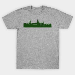 LÜBECK skyline in forest green T-Shirt